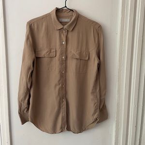 Everlane Washable Silk Burnt Sugar